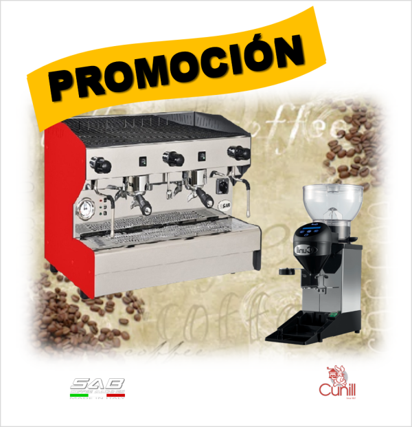 promoción Enero paquete cafetera + molino