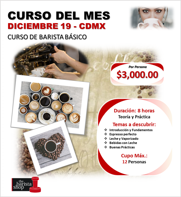 Promocion Diciembre 2025_Curso de Barista Básico_19 de diciembre Curso de Barista básico 19 de diciembre 2025