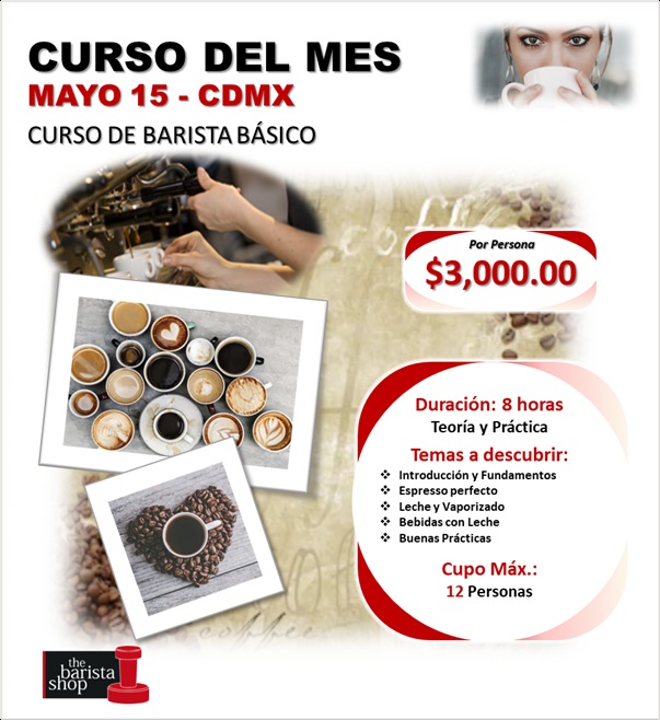Curso de Barista básico - Mayo 15