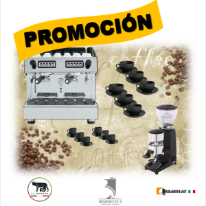 promo Noviembre Paquete Cafetera + Molino + Tazas en porcelana